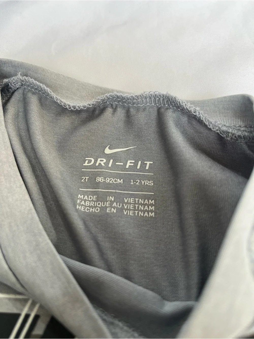 SOLD! Depop 2t Nike Gray Logo Tee with Black Athletic Shorts dri-fit - Picture 5 of 5